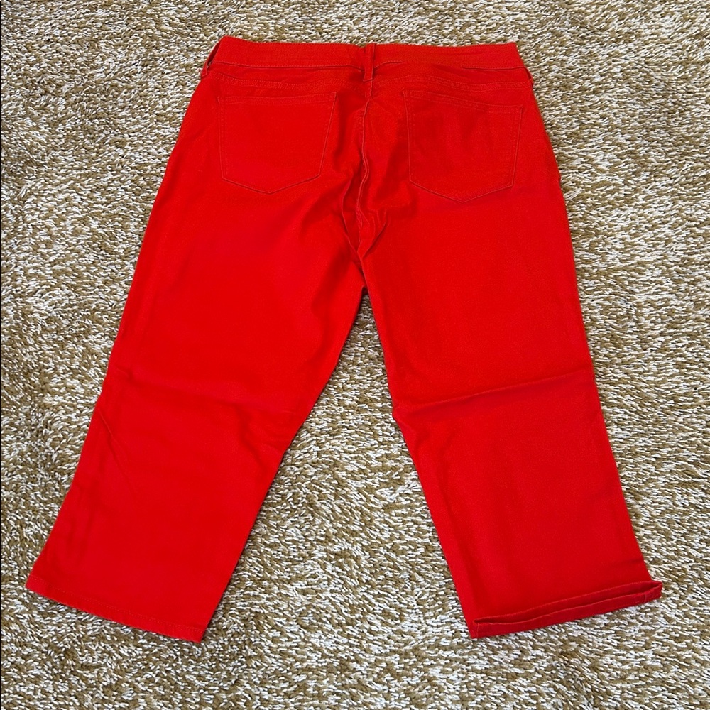 St. John's Bay Red Ankle & Cropped Jeans - Picture 3 of 3